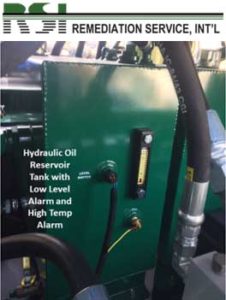 Hydraulic Oil Reservoir Tank with Low Level Alarm & High Temp Alarm