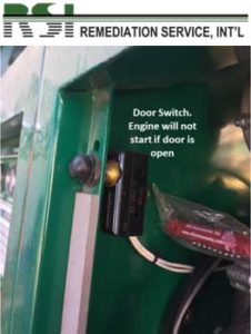 Door Switch - Engine will not start if door is open